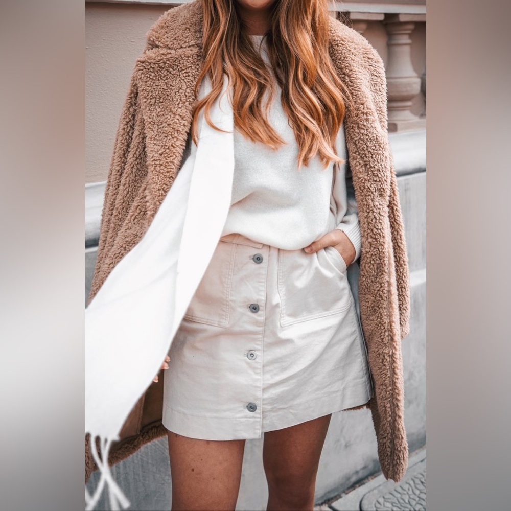 RESERVED: Tailored Teddy Camel Coat - Picture 8 of 14